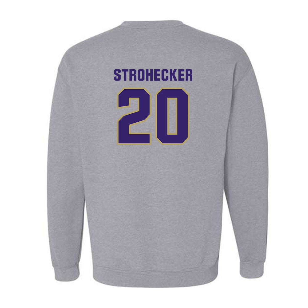JMU - NCAA Baseball : Jonathan Strohecker - Classic Shersey Crewneck Sweatshirt-1