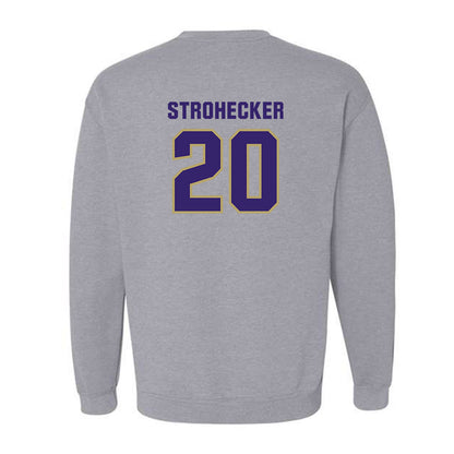 JMU - NCAA Baseball : Jonathan Strohecker - Classic Shersey Crewneck Sweatshirt-1