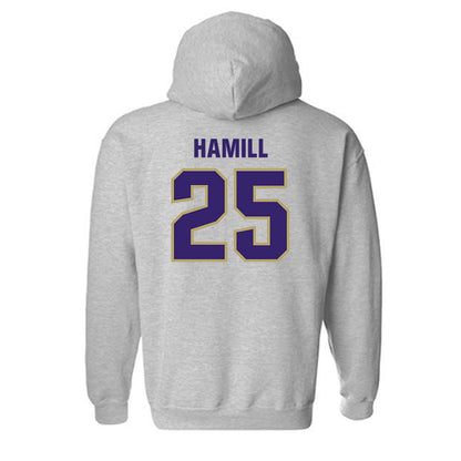 JMU - NCAA Football : Jackson Hamill - Classic Shersey Hooded Sweatshirt-1