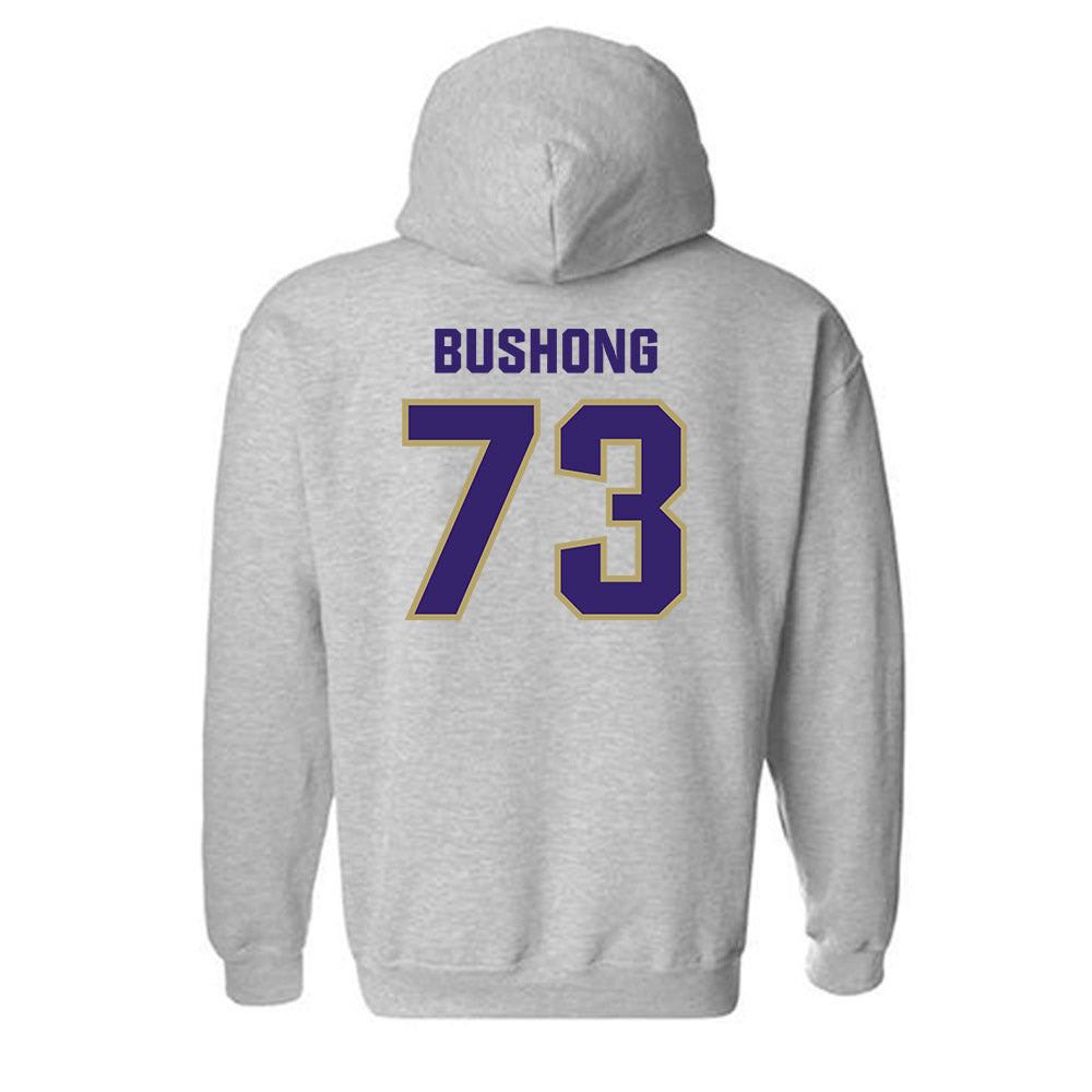 JMU - NCAA Football : Evan Bushong - Classic Shersey Hooded Sweatshirt-1