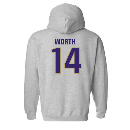 JMU - NCAA Baseball : Conner Worth - Classic Shersey Hooded Sweatshirt-1