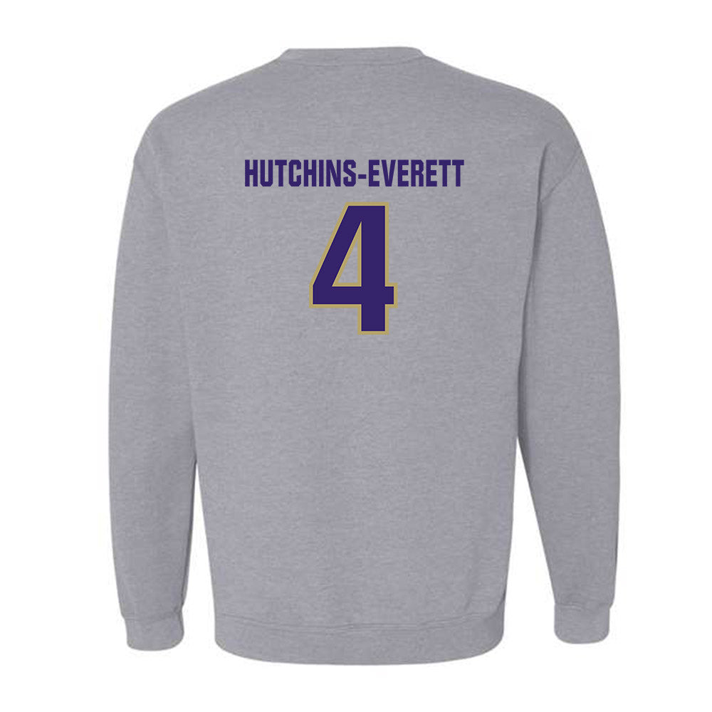 JMU - NCAA Men's Basketball : Elijah Hutchins-Everett - Classic Shersey Crewneck Sweatshirt-1