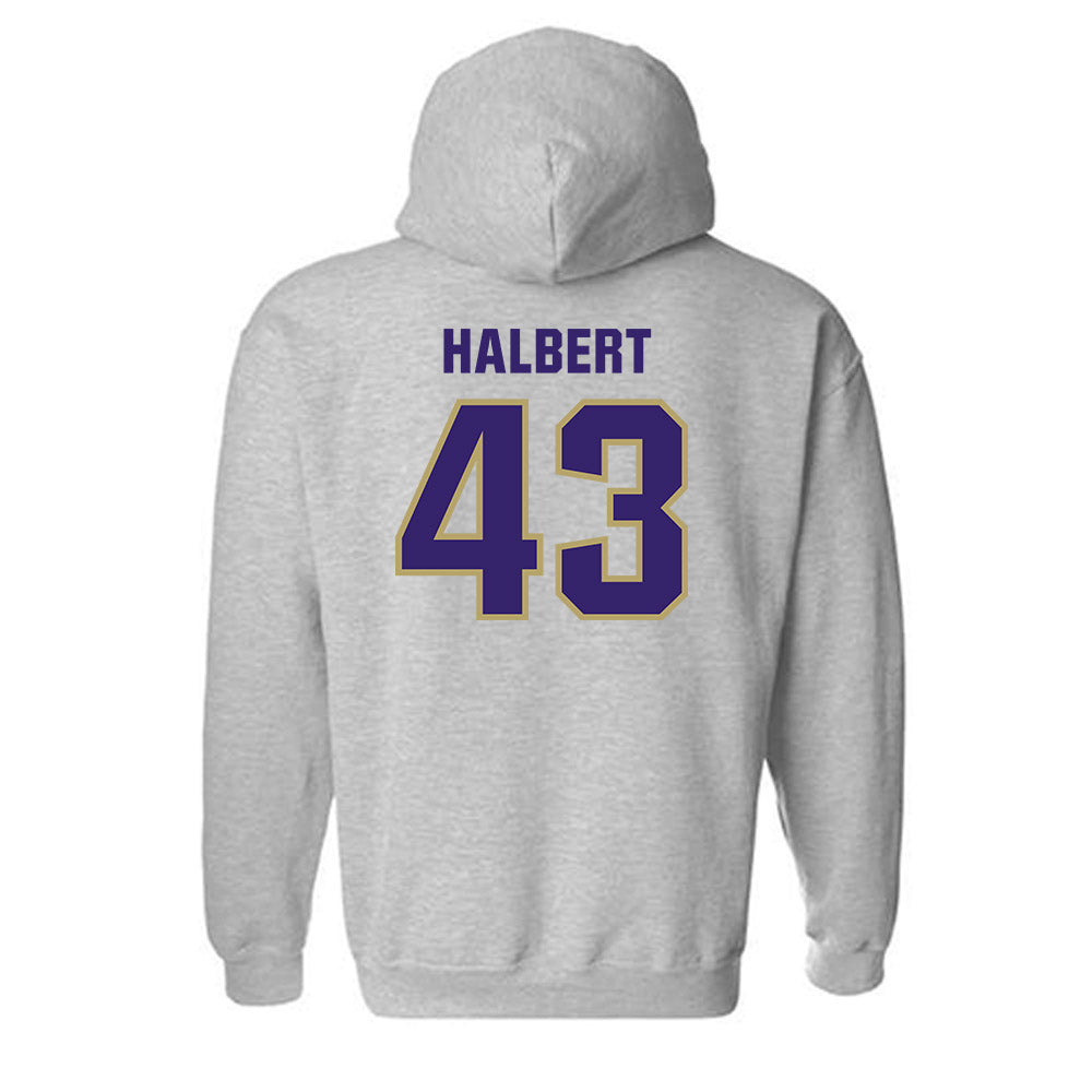 JMU - NCAA Football : Miles Halbert - Classic Shersey Hooded Sweatshirt-1