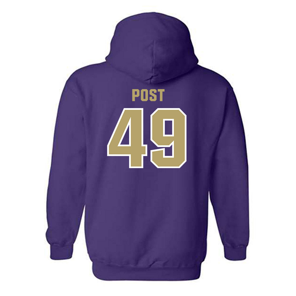 JMU - NCAA Football : Ryder Post - Classic Shersey Hooded Sweatshirt-1