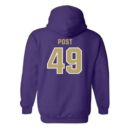 JMU - NCAA Football : Ryder Post - Classic Shersey Hooded Sweatshirt-1