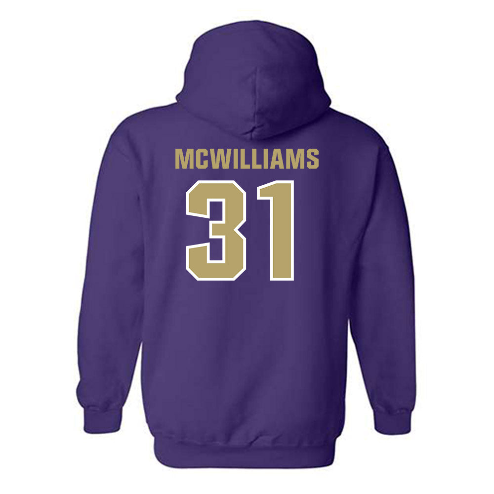 JMU - NCAA Football : Roddrey McWilliams - Classic Shersey Hooded Sweatshirt-1