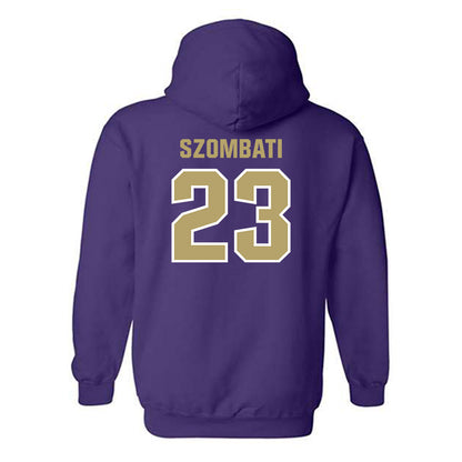 JMU - NCAA Women's Soccer : Kata Szombati - Classic Shersey Hooded Sweatshirt-1