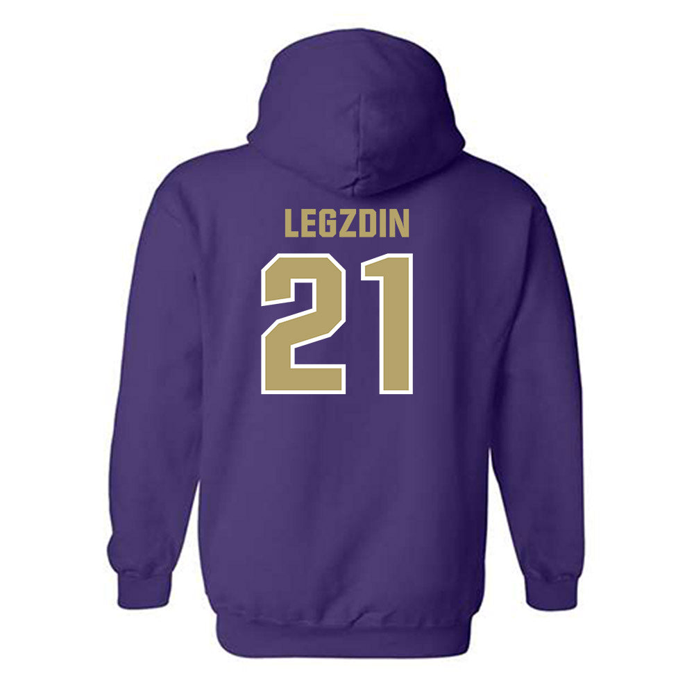 JMU - NCAA Softball : Cali Legzdin - Classic Shersey Hooded Sweatshirt-1