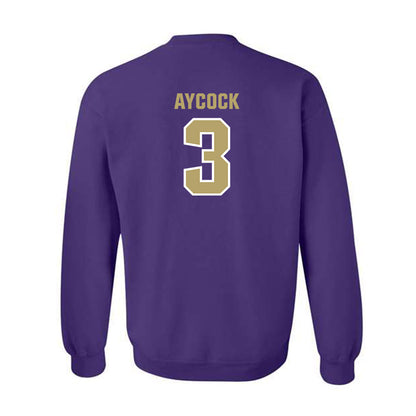 JMU - NCAA Baseball : Cameron Aycock - Classic Shersey Crewneck Sweatshirt-1
