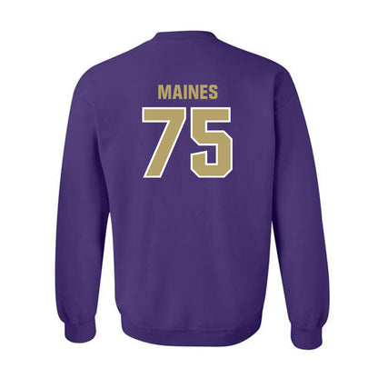JMU - NCAA Football : Wyatt Maines - Classic Shersey Crewneck Sweatshirt-1