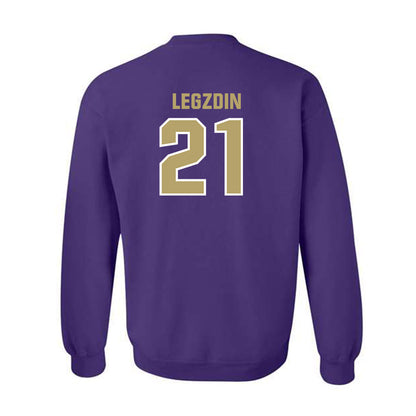 JMU - NCAA Softball : Cali Legzdin - Classic Shersey Crewneck Sweatshirt-1