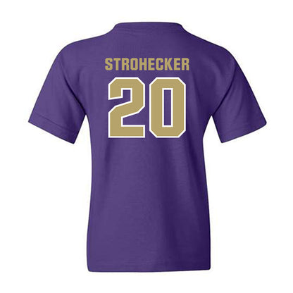 JMU - NCAA Baseball : Jonathan Strohecker - Classic Shersey Youth T-Shirt-1
