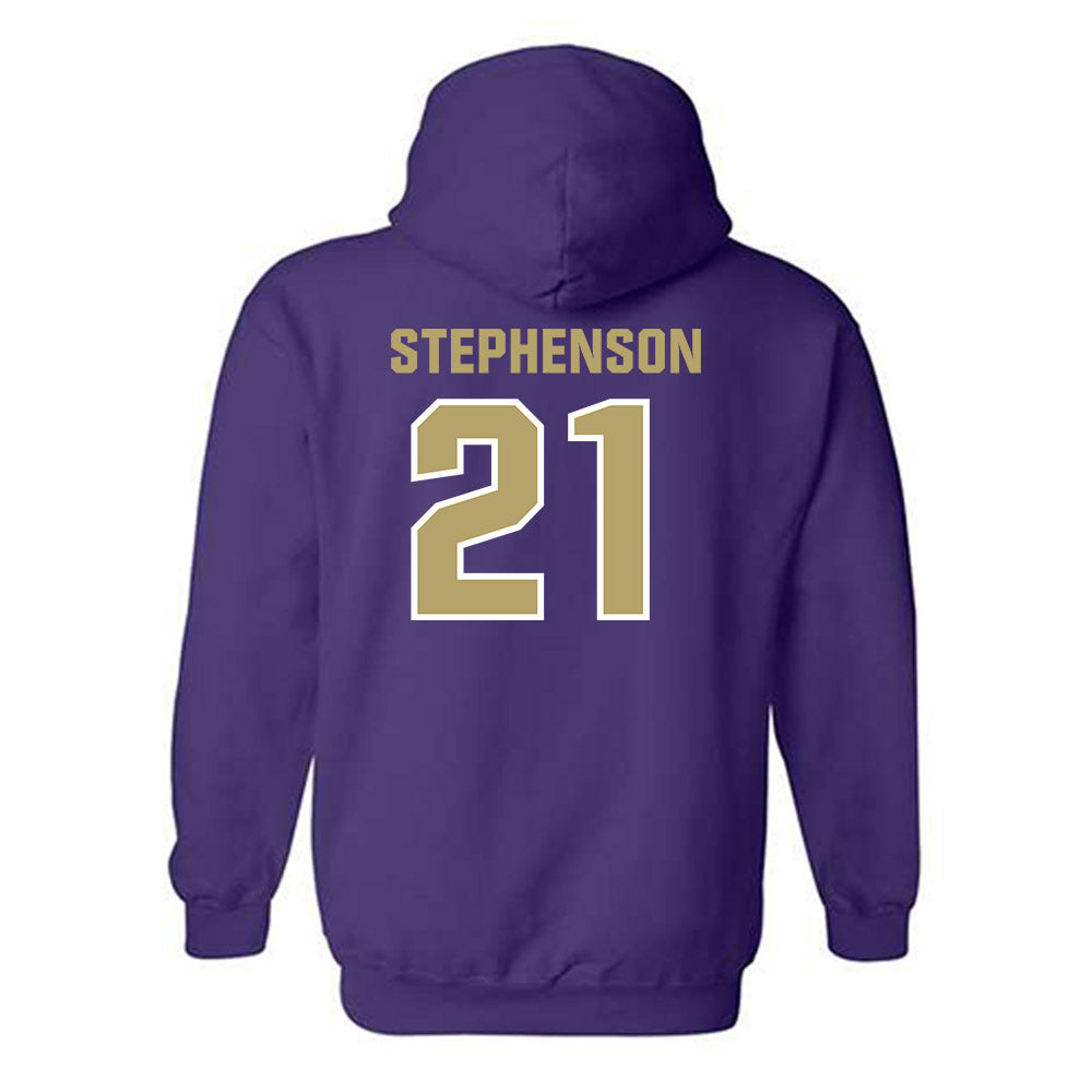 JMU - NCAA Women's Basketball : Zakiya Stephenson - Classic Shersey Hooded Sweatshirt-1