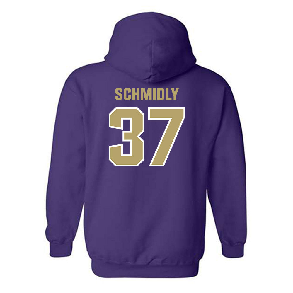 JMU - NCAA Baseball : Ike Schmidly - Classic Shersey Hooded Sweatshirt-1