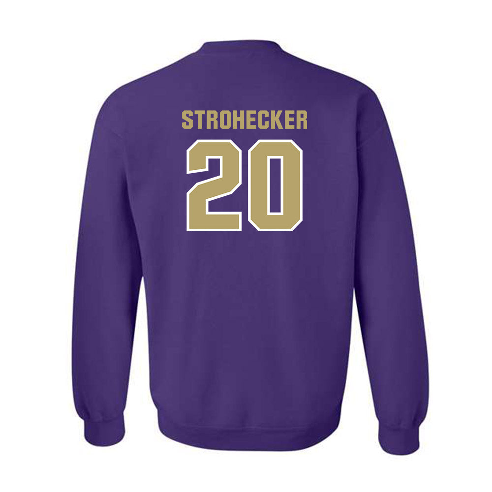 JMU - NCAA Baseball : Jonathan Strohecker - Classic Shersey Crewneck Sweatshirt-1