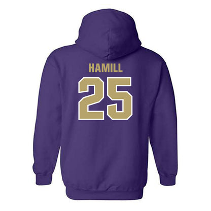 JMU - NCAA Football : Jackson Hamill - Classic Shersey Hooded Sweatshirt-1