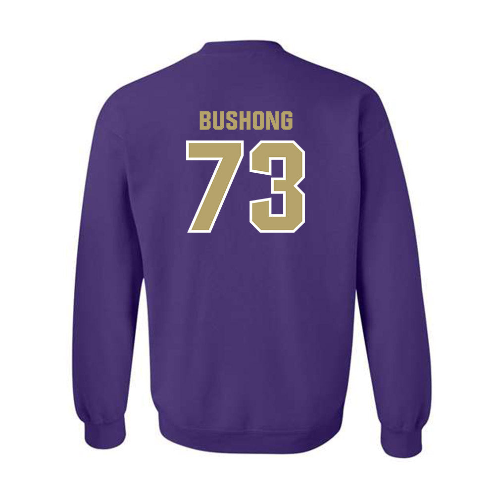 JMU - NCAA Football : Evan Bushong - Classic Shersey Crewneck Sweatshirt-1