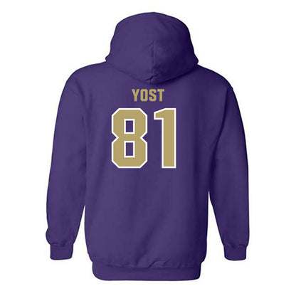 JMU - NCAA Football : Sue Yost - Classic Shersey Hooded Sweatshirt-1