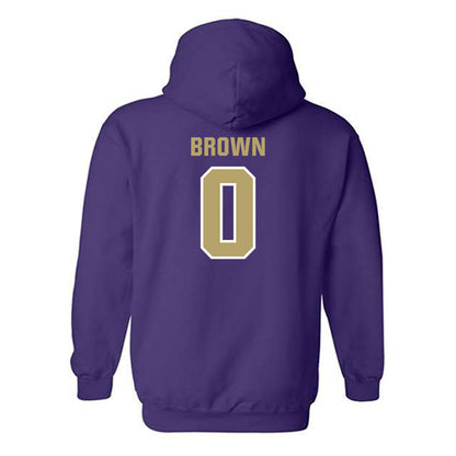 JMU - NCAA Men's Basketball : Christian Brown - Classic Shersey Hooded Sweatshirt-1