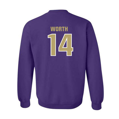 JMU - NCAA Baseball : Conner Worth - Classic Shersey Crewneck Sweatshirt-1