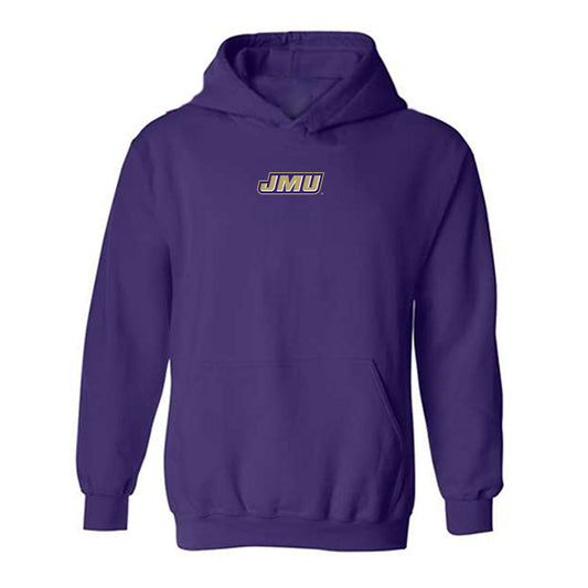 JMU - NCAA Men's Basketball : Joshua Stephen - Classic Shersey Hooded Sweatshirt-0
