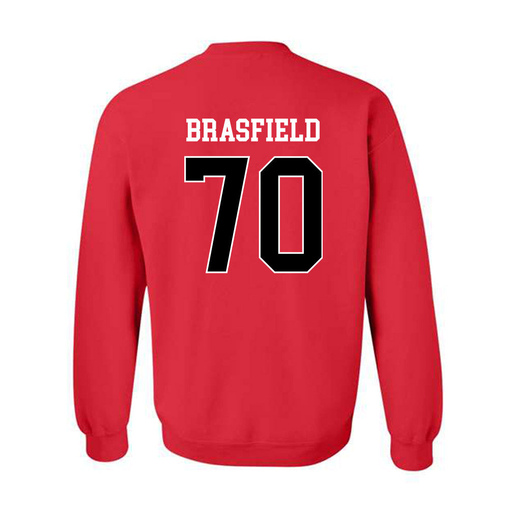 Illinois State - NCAA Football : Logan Brasfield - Classic Shersey Crewneck Sweatshirt-1