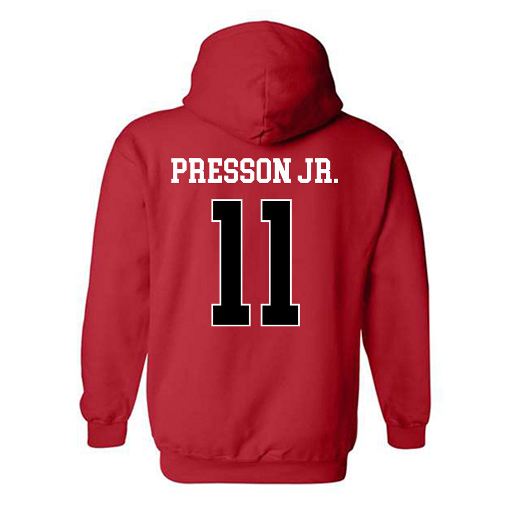 Illinois State - NCAA Football : Scotty Presson Jr. - Classic Shersey Hooded Sweatshirt-1