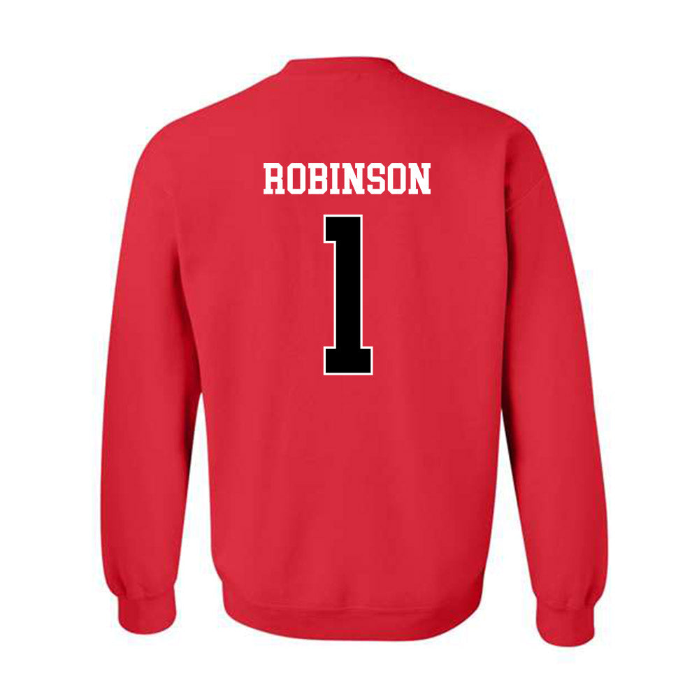 Illinois State - NCAA Baseball : Shai Robinson - Classic Shersey Crewneck Sweatshirt-1