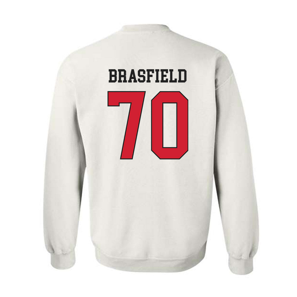 Illinois State - NCAA Football : Logan Brasfield - Classic Shersey Crewneck Sweatshirt-1