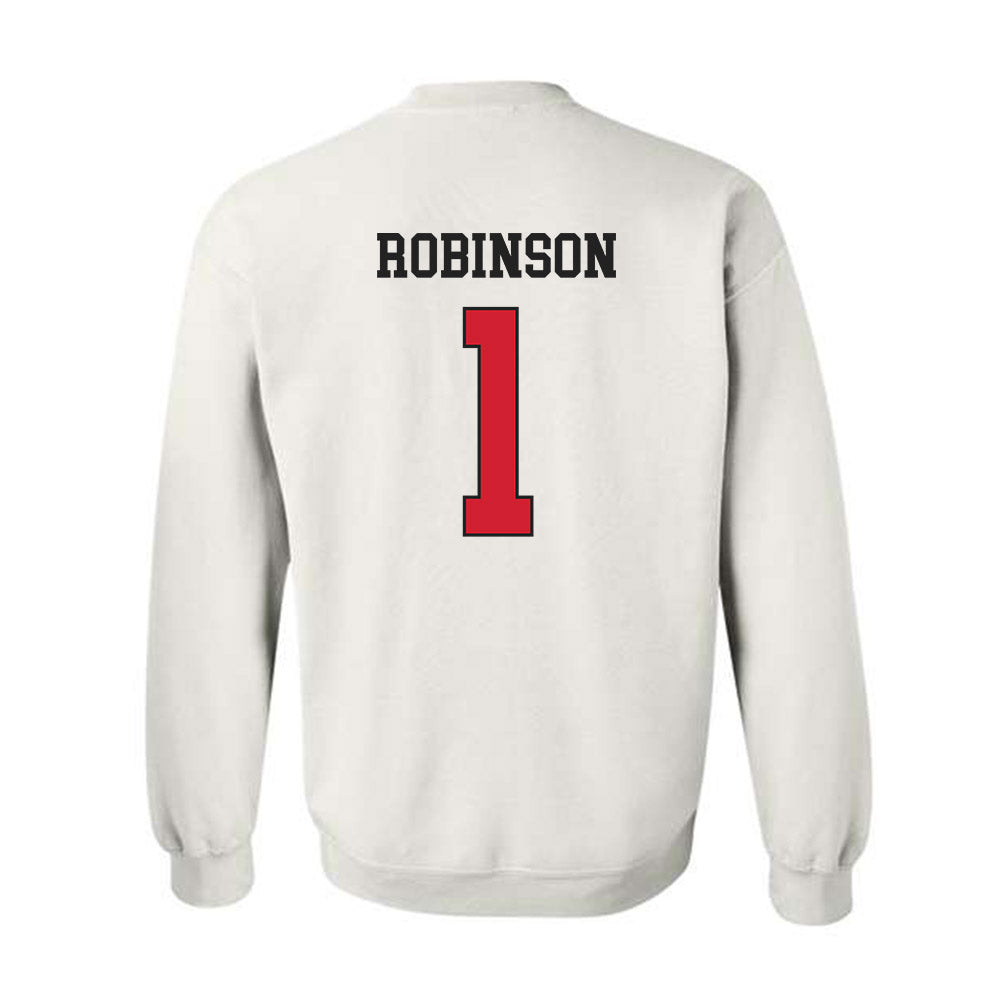 Illinois State - NCAA Baseball : Shai Robinson - Classic Shersey Crewneck Sweatshirt-1