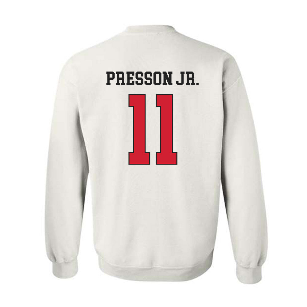 Illinois State - NCAA Football : Scotty Presson Jr. - Classic Shersey Crewneck Sweatshirt-1