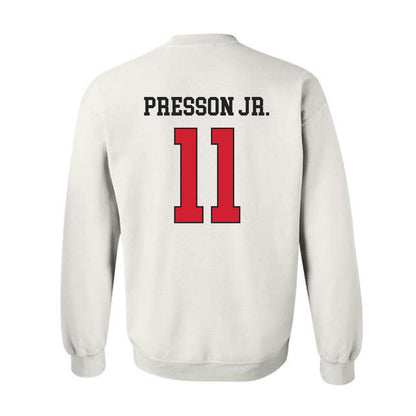 Illinois State - NCAA Football : Scotty Presson Jr. - Classic Shersey Crewneck Sweatshirt-1