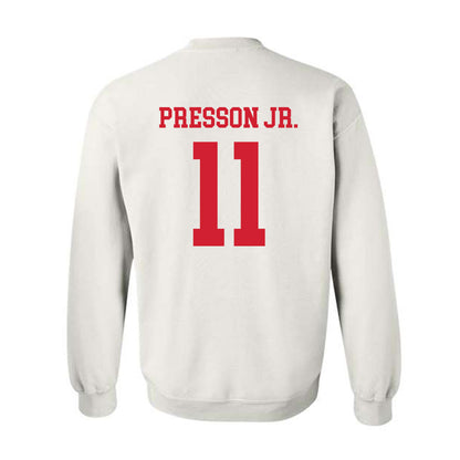 Illinois State - NCAA Football : Scotty Presson Jr. - Classic Shersey Crewneck Sweatshirt-1