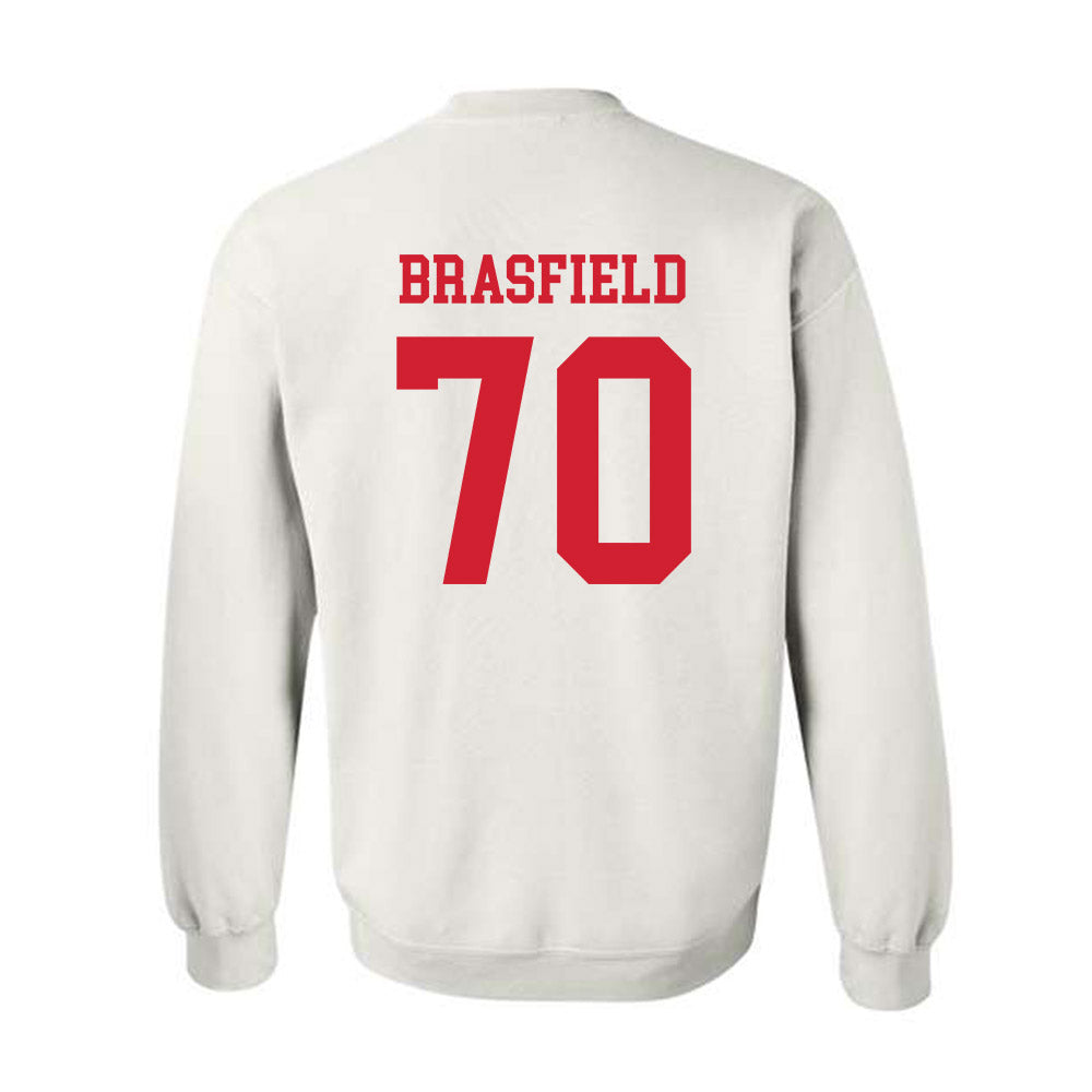 Illinois State - NCAA Football : Logan Brasfield - Classic Shersey Crewneck Sweatshirt-1