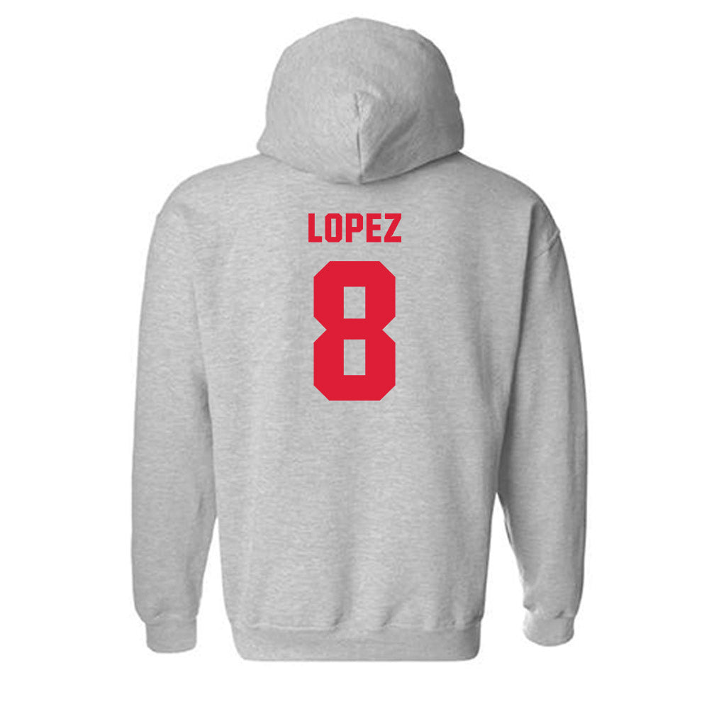 Lamar - NCAA Baseball : Mark Lopez - Classic Shersey Hooded Sweatshirt-1