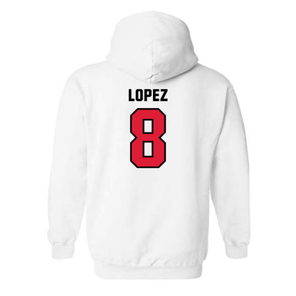 Lamar - NCAA Baseball : Mark Lopez - Classic Shersey Hooded Sweatshirt-1