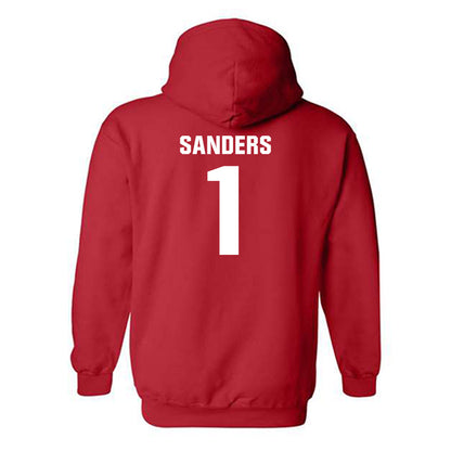 Lamar - NCAA Men's Basketball : Quinton Sanders - Classic Shersey Hooded Sweatshirt-3