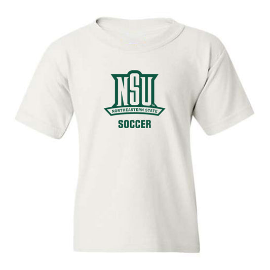 Northeastern State - NCAA Men's Soccer : Erik Quiroz - Youth T-Shirt