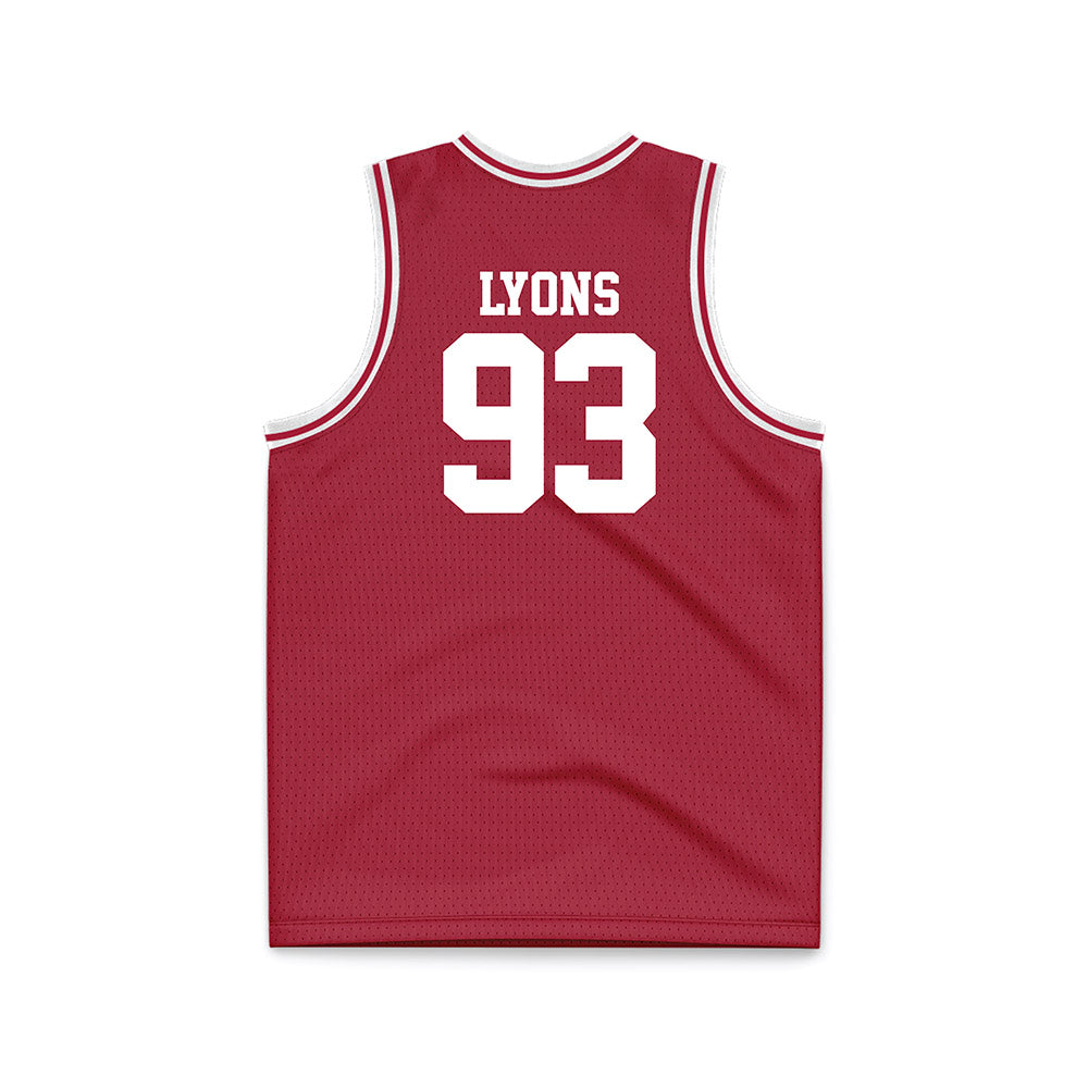 Alabama - Football Alumni : Marty Lyons - Basketball Jersey