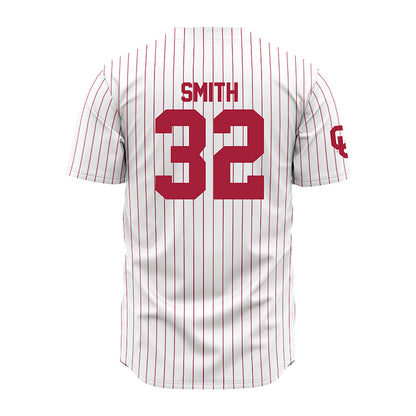 Oklahoma - NCAA Baseball : Brisco Smith - Pinstripe Jersey-1