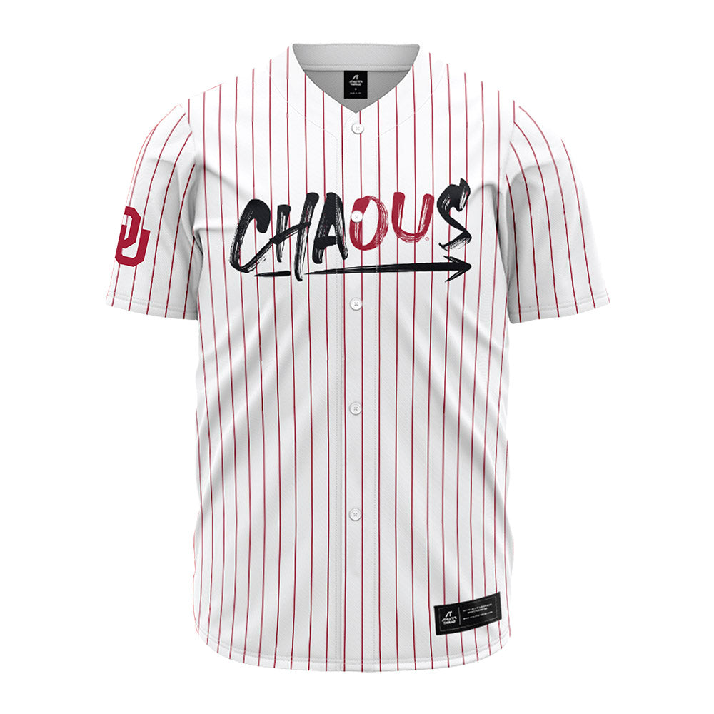 Oklahoma - NCAA Baseball : Malachi Witherspoon - Pinstripe Jersey