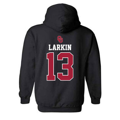 Oklahoma - NCAA Baseball : Connor Larkin - Fashion Shersey Hooded Sweatshirt-1