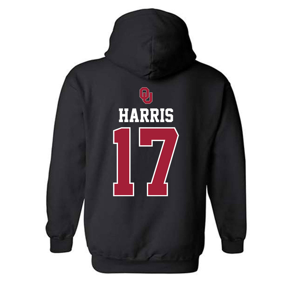Oklahoma - NCAA Baseball : Dasan Harris - Fashion Shersey Hooded Sweatshirt-1