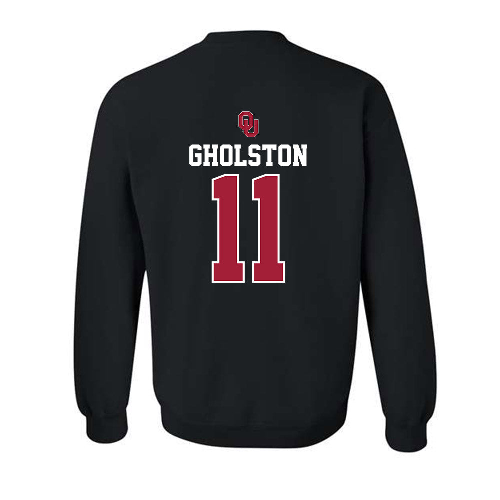 Oklahoma - NCAA Baseball : Jacob Gholston - Fashion Shersey Crewneck Sweatshirt-1