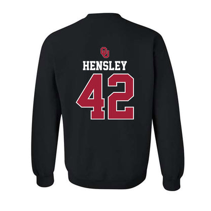 Oklahoma - NCAA Baseball : Reid Hensley - Fashion Shersey Crewneck Sweatshirt-1