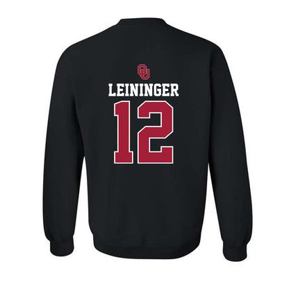Oklahoma - NCAA Baseball : Ryley Leininger - Fashion Shersey Crewneck Sweatshirt-1
