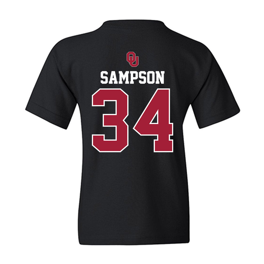 Oklahoma - NCAA Baseball : Beau Sampson - Fashion Shersey Youth T-Shirt-1