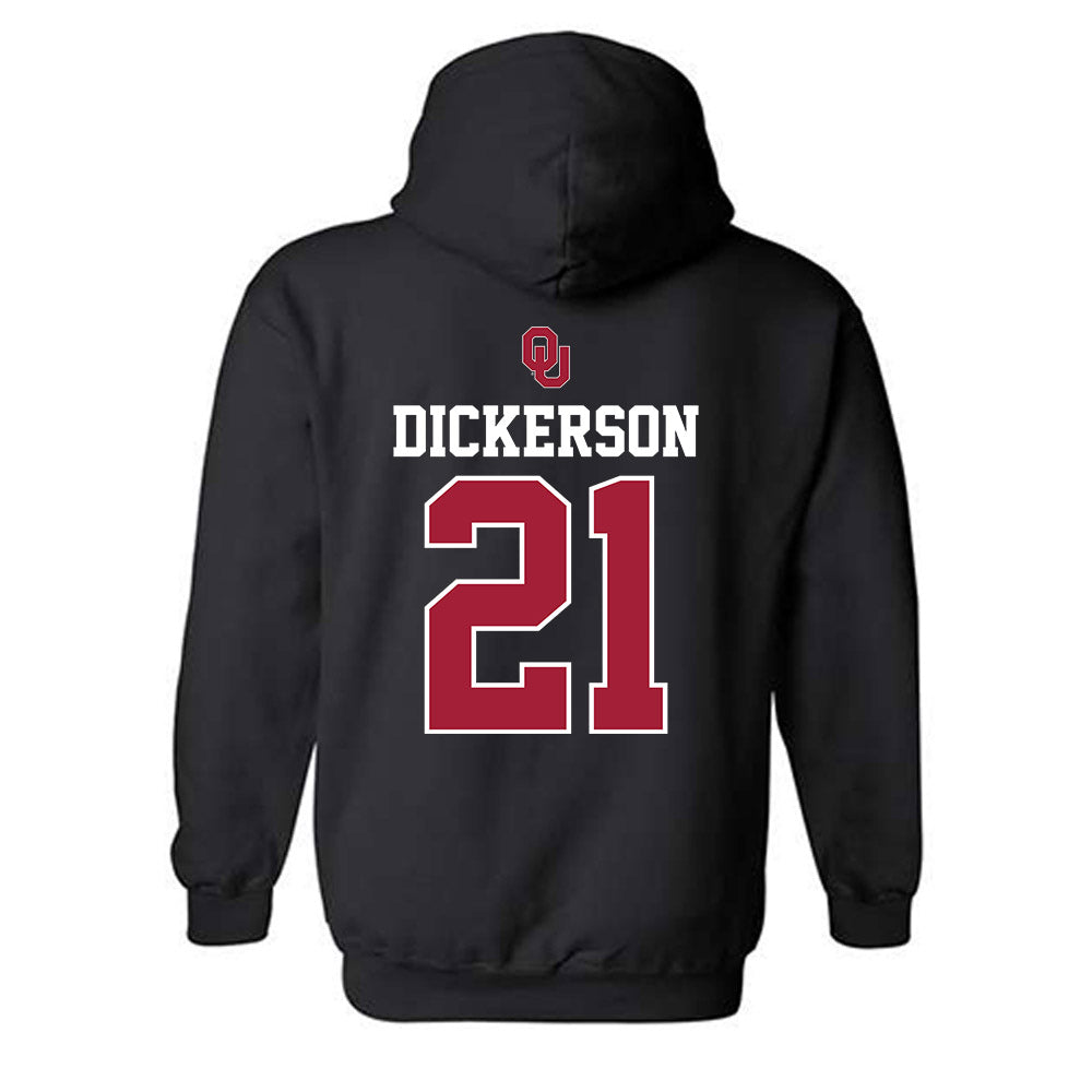 Oklahoma - NCAA Baseball : Drew Dickerson - Fashion Shersey Hooded Sweatshirt-1
