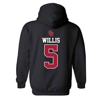 Oklahoma - NCAA Baseball : Dawson Willis - Fashion Shersey Hooded Sweatshirt-1