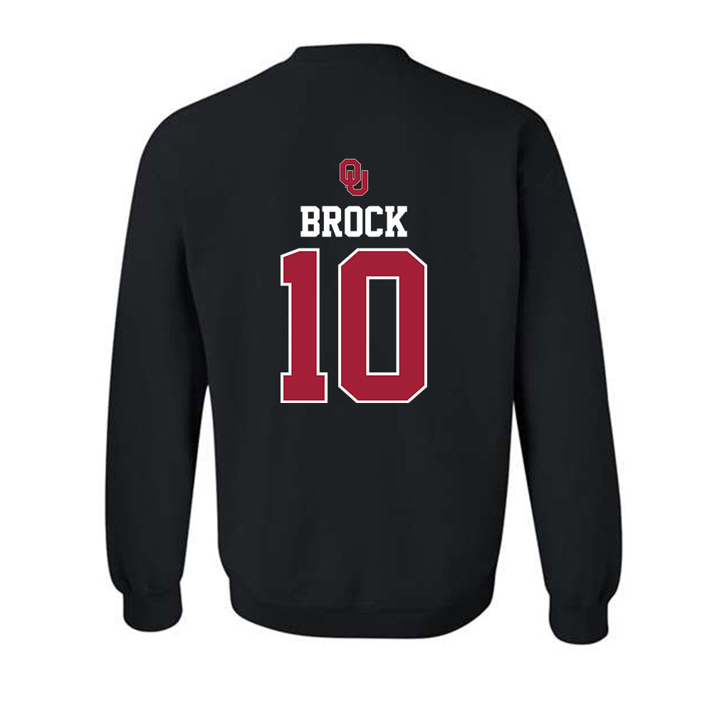 Oklahoma - NCAA Baseball : Brendan Brock - Fashion Shersey Crewneck Sweatshirt-1